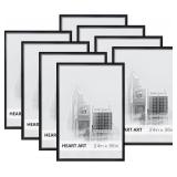 Retails for $140! HEART ART 24x36 Poster Frame 8 Pack,24x36 Frame without Mat for Horizontal or Vertical Wall Mounting,Black