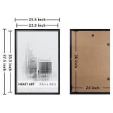 Retails for $140! HEART ART 24x36 Poster Frame 8 Pack,24x36 Frame without Mat for Horizontal or Vertical Wall Mounting,Black