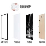 Retails for $140! HEART ART 24x36 Poster Frame 8 Pack,24x36 Frame without Mat for Horizontal or Vertical Wall Mounting,Black