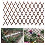Expandable Garden Trellis, 38" x 89" Large Wooden Lattice Fence Wall Panel Lattice Trellis for Climbing Plants Outdoor Ivy Vine Rose Clematis for Garden Patio Room Decor (1)