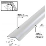 M-D Building Products 03822 34ft. (White) Durable Garage Door Seal & Weather Stripping Insulation Kit - Keeps Dust and Moisture Out, Easy Installation for Top and Sides