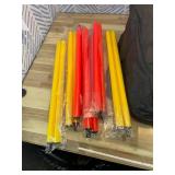 Bramble - Speed Agility Training Hurdles Set with 3 Height Levels, 12 Cones 15" & 6 Training Poles 40", Exercise Jumping Hurdles for Kids, Football Agility Poles, Dog Training Agility Equipment