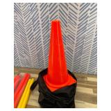 Bramble - Speed Agility Training Hurdles Set with 3 Height Levels, 12 Cones 15" & 6 Training Poles 40", Exercise Jumping Hurdles for Kids, Football Agility Poles, Dog Training Agility Equipment