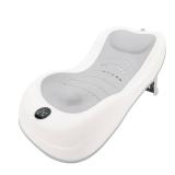 Baby Bath Support, Foldable Newborn Bathtub with Thermometer Infant Non Slip Base Quick Drying Bath Support Safety and Comfort Portable Sink Bathtub for Infants to Toddler (Gray)