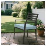 Outdoor Chair Cushion,Olefin Fabric Outdoor Seat Cushions,Outdoor Cushions for Chairs with Removable Cover,Rain-Proof and Fade Resistant Patio Chair Cushion Set of 2,19 x 19 x 3 Inch