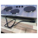 Retails for $130! Cusimax Hot Plate Electric,Countertop Infrared Triple Burner with 7 Ceramic Glass Cooktop,Electric Hot Plate for Cooking,11 Level Temperature Setting