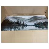 Retails for $150! Modern Wall Art Natural Home Wall Decorations Canvas Art Wall Decor Prints Mountain Lake View Landscape Large Wall Art For Living Room Bedroom Kitchen Office Artwork Decor 29"
