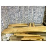 Retails for $150! Ocodile Toddler Bed with Rails | Low Montessori Floor Bed Frame for Kids | Standard Crib Size Wooden Frame for Independent Toddlers 1-3 - White