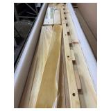 Retails for $150! Ocodile Toddler Bed with Rails | Low Montessori Floor Bed Frame for Kids | Standard Crib Size Wooden Frame for Independent Toddlers 1-3 - White