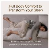 Coop Home Goods Original Adjustable Body Pillow, 20x54 Long Pillow for Back, Shoulder, Hip and Knee Support, Side Sleeper Body Pillows for Adults with Memory Foam & Washable Cover