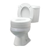 Lumex Raised Toilet Seat, 4.5" Riser, Non-Locking, Fits Most Toilets