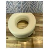 Lumex Raised Toilet Seat, 4.5" Riser, Non-Locking, Fits Most Toilets