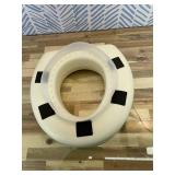 Lumex Raised Toilet Seat, 4.5" Riser, Non-Locking, Fits Most Toilets