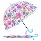 Kids Umbrella Clear Bubble Umbrellas for Rain,Transparent Dome Safety Windproof Umbrella with Easy-Grip Hook Handle for Toddler Girls and Boys