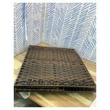 Laundry Hamper with Lid, 112 L Handwoven Rattan Wicker Laundry Basket, 2 Removable Liner Bags Metal Heightened Feet, 6 Mesh Bags, 2 Section Large Clothes Hamper for Bathroom Bedroom, Brown