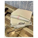 Laundry Hamper with Lid, 112 L Handwoven Rattan Wicker Laundry Basket, 2 Removable Liner Bags Metal Heightened Feet, 6 Mesh Bags, 2 Section Large Clothes Hamper for Bathroom Bedroom, Brown