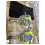 Retails for $107! Padel Racket Palas de Padel raqueta Lightweight for Women Female Players Teardrop Shape, Soft EVA Core, Fiberglass Surface, Beginner to Intermediate Arm Friendly All Round Racquet 38