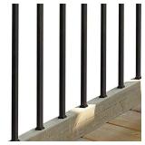 Baluster 3/4" Square x 26" Long, Powder Coated Black - SQPS26 (10 pcs)