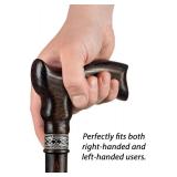 Asterom Handcrafted Ergonomic Wooden Walking Cane for Men and Women - Stylish Men