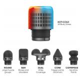 Retails for $169! Sharper Image Deep Tissue Percussion Massage Gun, Powerboost Pro+ Hot & Cold Rechargeable Handheld Massager, 6 Adjustable Speeds, 6 Attachment Heads & Carrying Case, Muscle Pain Reli