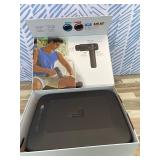 Retails for $169! Sharper Image Deep Tissue Percussion Massage Gun, Powerboost Pro+ Hot & Cold Rechargeable Handheld Massager, 6 Adjustable Speeds, 6 Attachment Heads & Carrying Case, Muscle Pain Reli