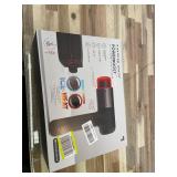 Retails for $169! Sharper Image Deep Tissue Percussion Massage Gun, Powerboost Pro+ Hot & Cold Rechargeable Handheld Massager, 6 Adjustable Speeds, 6 Attachment Heads & Carrying Case, Muscle Pain Reli