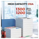 218A Toner Cartridges 4 Pack - MFP 3301fdw 218A Toner Replacement for HP 218A HP 218X Work for Color Laser Pro 3301fdw 3301cdw 3201dw 3301sdw Printer Ink W2180A , No CHIP, Black Cyan Yellow Magenta
