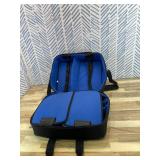 USA Gear XL Trading TCG MTG Deck Box Bag Travel Case - Large MTG Card Storage Bag with Padded Shoulder Strap, Customizable Interior, Weather Resistant - Fits Deck Boxes & Sleeved Cards - Blue