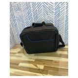 USA Gear XL Trading TCG MTG Deck Box Bag Travel Case - Large MTG Card Storage Bag with Padded Shoulder Strap, Customizable Interior, Weather Resistant - Fits Deck Boxes & Sleeved Cards - Blue