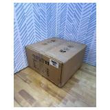 Retails for $114! White Glass Semi Flush Mount Ceiling Light Schoolhouse Ceiling Light Fixture Brushed Brass Finished Mid-Century Modern Ceiling Lamp for Bedroom Dinning Room Foyer Hallway