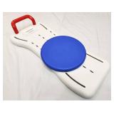 Bathtub seat Panel,Bathtub Shower Board for Sitting,Portable Shower Bench,Shower Bath Seat,Fits tub Having Width in The Range of 19"-29".360 Degree Rotating seat Board,250lbs Load Bearing,(1Ea,White)