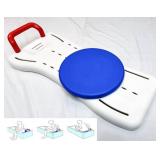 Bathtub seat Panel,Bathtub Shower Board for Sitting,Portable Shower Bench,Shower Bath Seat,Fits tub Having Width in The Range of 19"-29".360 Degree Rotating seat Board,250lbs Load Bearing,(1Ea,White)