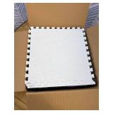 16pcs 0.6" Thickened Interlocking Tile Mats,Fluffy Shaggy Soft EVA Foam Area Rug for Living Room & Bedroom,Non-Slip Protective Floor Carpet Play Mat Kids Baby Dorm Home Decor (11.8ft, Grey)