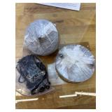 Retails for $160! Farmhouse Chandelier Lighting Round 5 Lights Black with Glass Shade Ceiling Hanging Vintage Rustic Light Fixture for Dining Room Living Room Foyer Porch Kitchen Island