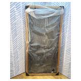 HPNIUB Large Green Mountain Framed Canvas Wall Art Set, Nature Foggy Forest Lake Reflection Wall Decor,Modern Pine Tree Artwork,Watercolor Landscape Art Print for Living Room,Bedroom,Office-20 x40