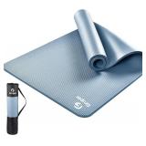 Yoga Mat Non Slip NBR Extra Thick Yoga Mat, 72"L x 32"/24"W x 0.6"/0.4"TH (185cm x 80cm/61cm x 15mm/10mm), Anti-Tear Exercise Mat with Carrying Strap and Bag, Workout Mats for Yoga, Pilates