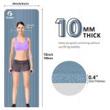 Yoga Mat Non Slip NBR Extra Thick Yoga Mat, 72"L x 32"/24"W x 0.6"/0.4"TH (185cm x 80cm/61cm x 15mm/10mm), Anti-Tear Exercise Mat with Carrying Strap and Bag, Workout Mats for Yoga, Pilates