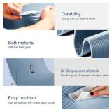Yoga Mat Non Slip NBR Extra Thick Yoga Mat, 72"L x 32"/24"W x 0.6"/0.4"TH (185cm x 80cm/61cm x 15mm/10mm), Anti-Tear Exercise Mat with Carrying Strap and Bag, Workout Mats for Yoga, Pilates