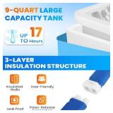 Retails for $150! Ice Machine for Knee After Surgery | Power-Saving Mode & Wireless Remote Control & Adjustable Timer & LED Screen, Joint Ankle Elbow Replacement Cold Therapy Compression Pad, Cryother