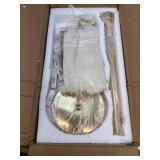 Retails for $110! Natural Ostrich Feather Floor Lamp White, Simple Modern Living Room Bedroom Standing Lamp, Pink Girl Bedroom Lamp(Color:White)