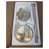 Retails for $110! Natural Ostrich Feather Floor Lamp White, Simple Modern Living Room Bedroom Standing Lamp, Pink Girl Bedroom Lamp(Color:White)