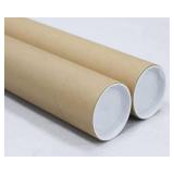 MagicWater Supply Mailing Tube - 3 in x 36 in - Kraft - 2 Pack - for Shipping and Storage of Posters, Arts, Crafts, and Documents