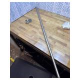 BRIOFOX Industrial Shower Curtain Rod - Rustproof Non-Slip Long Tension Shower Rod 54-90 Inch 304 Stainless Steel Tension Curtain Rod, Brushed Nickel