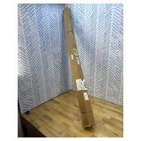 BRIOFOX Industrial Shower Curtain Rod - Rustproof Non-Slip Long Tension Shower Rod 54-90 Inch 304 Stainless Steel Tension Curtain Rod, Brushed Nickel