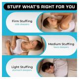 Xtreme Comforts Bed Pillows for Sleeping (2 Pack) | Adjustable Shredded Memory Foam Pillows with Removable Cooling Cover | Fluffy Pillows Support for Side, Back & Stomach Sleepers - Standard Size