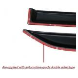 2018-2022 Tape-On Dark Tinted Side Window Visor Deflectors for Honda Accord Sedan 10th Gen LX EX-L Sport Touring Rain Guards 2019 2020 2021 For Honda Accord 2018-2022