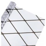 uxcell Window Privacy Film, 4000x1200mm Non-Adhesive Static Frosted Glass Window Clings, Removable Sun Blocking Window Decals for Home Office, Black and White