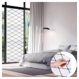 uxcell Window Privacy Film, 4000x1200mm Non-Adhesive Static Frosted Glass Window Clings, Removable Sun Blocking Window Decals for Home Office, Black and White