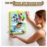 Kevin Bird Up Balloon House Building Toy Set, Compatible with Up Modern Art Flying House Building Kit, Build & Display Home Decor Wall Art, Birthday Gift Idea for Kids, Adults. 279 Pcs