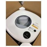 Retails for $200! Cumrige Self Cleaning Litter Box, Large Capacity Automatic Cat Litter Box Self Cleaning for Cats, App Control,Safety Protection, 2 Roll Garbage Bags,White & Grey